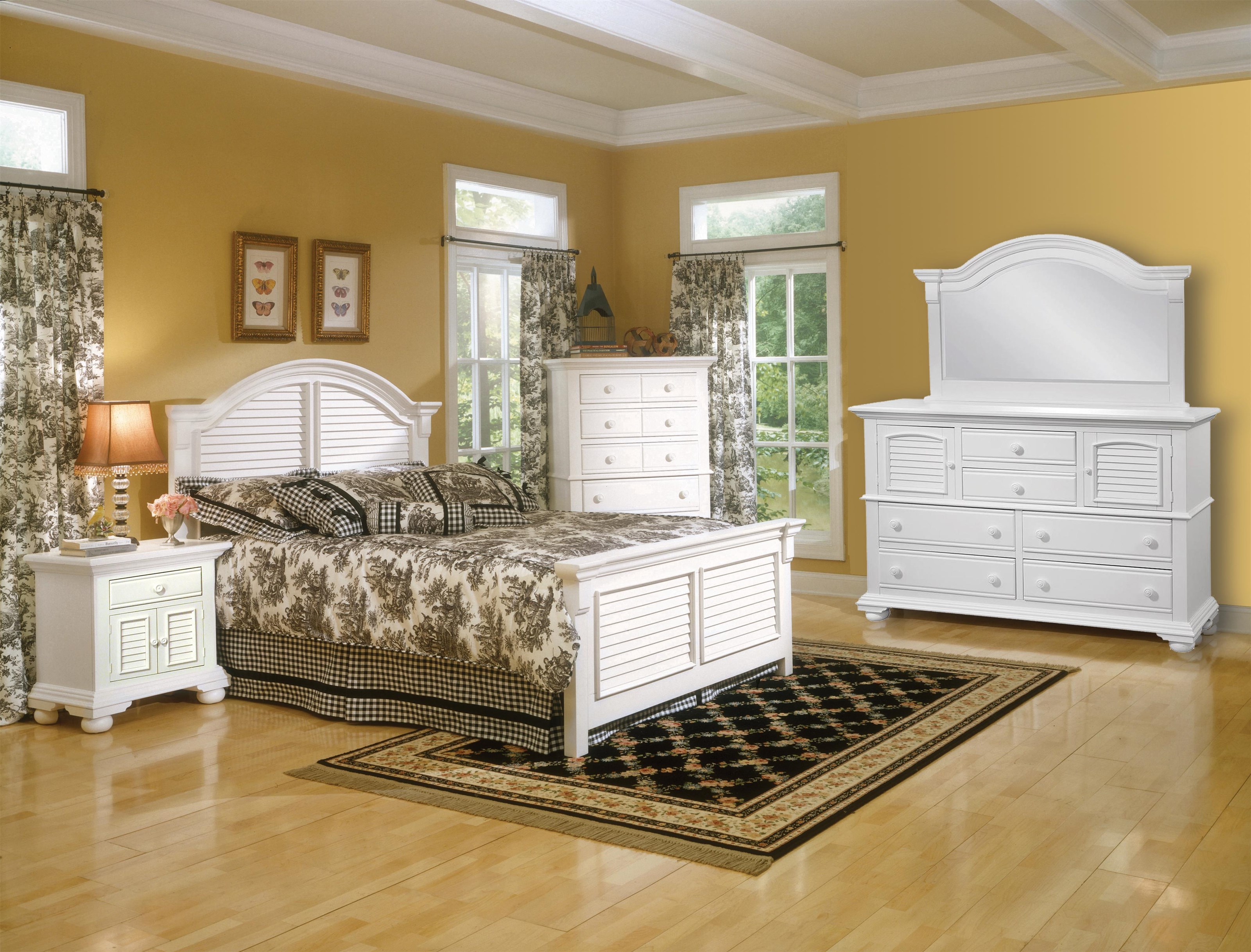 American Woodcrafters Cottage Traditions Queen Panel Bed